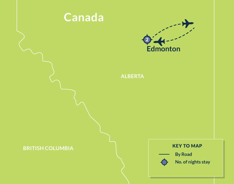Map of 3 Day Edmonton City Stay: Discover the Heart of Alberta route