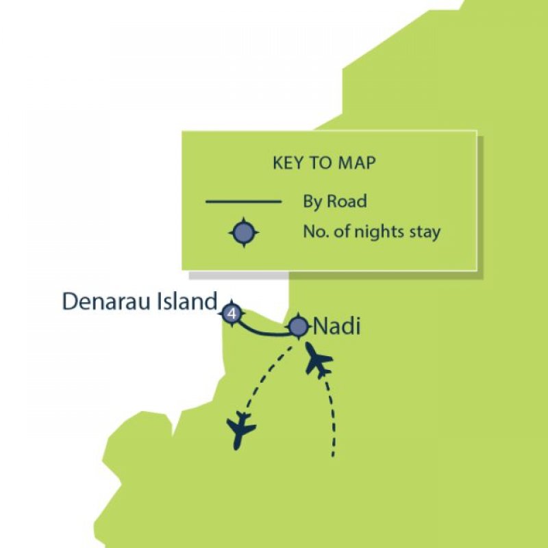 Map of 5-Day Denarau Cultural Experience route